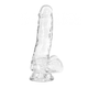 Transparentni dildo, 18 cm