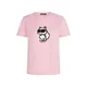 Karl Lagerfeld Majica Ikon Choupette svetlo roza