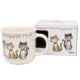 Velika porcelanasta skodelica 400 ml CAT CATS darilna embalaža