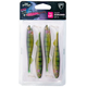 Fox Rage Slick Shad Ultra UV 11cm Stickleback x 4