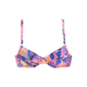 VIVANCE Bikini zgornji del svetlo modra/temno modra/sivka/svetlo oranžna