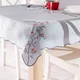 Prt ROWNBERRY BRILLIANCE z vezenjem iz sive tkanine z rastlinami 120x160 cm