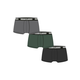 Boxer Shorts 3-Pack Grey+Dark Green+Black