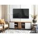 TV-omarica Berwyn 162 Svetla les, Bela, 160x52x40cm