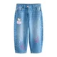Next Kavbojke moder denim / svetlo roza / bela / off-bela