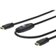 Digitus HDMI priključni kabel z ojačevalnikom [1x HDMI vtič  1x HDMI vtič] 40 m črne barve, Digitus