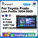 Podofo AutoRadio 2Din Android Radio Carplay For Toyota Prado / badao/Lexus GX470 Low Profile 2004-2009 AI Voice 4G GPS Autoradio