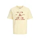 Jack & Jones Premium Majica JPRBLUNIKO  kremna / kostanj rjava / rjasto rjava
