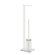 WC GARNITURA SA ČETKOM crna plastika