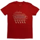 David Bowie Pheonix Festival (Back Print) Cardinal Red M Majica