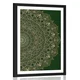 Plakat s paspartujem okrasna Mandala z detajli v zeleni barvi - 40x60 no frame