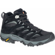 Merrell Moški pohodni čevlji Mens Moab 3 Mid GTX Black/Grey 43