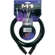 Klotz Cables Mikrofonski kabel M-1, 5 m, črne barve, moški XLR-konektor/ženski XLR-konektor