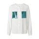 heine Bluza ecru/modra