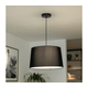 Brilagi - LED luster na sajli CERIA 1xE27/40W/230V prečnik 45 cm crna