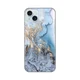 Maska za mobilni telefon iPhone 15 Plus BLUE GOLD MARBLE PRINT