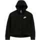 Nike Sportswear Flis jakna, crna / bijela