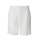 DAN FOX APPAREL Hlače z naborki Alan, bela