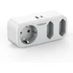 Tessan 324C vtični razdelilec, 1x Schuko + 2x Euro vtičnici, 1x USB-A, 1x USB-C (TS-324-C)