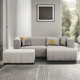 ATELIER DEL SOFA Ugaona garnitura Beyza Mini Right Light Grey