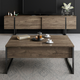 HANAH HOME Set za dnevnu sobu Luxe Set Walnut Black