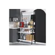 HANAH HOME Polica za kafu Benco Black White