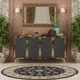 HANAH HOME Komoda Tuna 120 Anthracite Gold