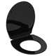 SCHÜTTE Deska za WC školjko SLIM BLACK duroplast