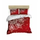 Lessentiel Maison Komplet posteljina 427, 160x220cm, Crveno-bela