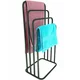 shumee Moderno kovinsko stojalo za brisače s 4 kraki, zaobljeno, črno 018/W-16-4W-98C