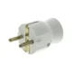 50315 RAVNI VTIČ 2-PIN - BEL LE050315