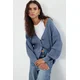 Trendyol Indigo Basic V-Neck Knitwear Cardigan