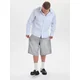 Dxnmxrk Kavbojke DXHarri Grey Wide Fit Denim Shorts siv denim