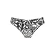 BUFFALO Bikini hlačke črna / bela