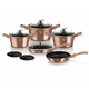 KINGHoff Berlinger Haus Bh-6191 Rose Gold Granit Pot Set