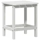 Vidaxl Stranska miza Bela 38 x 38 x 46 cm Polietilen