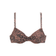LASCANA Bikini zgornji del  rjava / črna