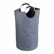 WENKO 3440803100 - Korpa za veš JUMBO 38x72 cm antracit/srebrna/crna