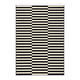 Črno-bela preproga Hanse Home Gloria Panel, 80x150 cm
