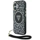 shumee Ovitek Guess za iPhone 16 z MagSafe in leopardjim paščkom