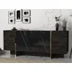 Hanah Home Konzolni sto Veyron, 180x75.5x46.6 cm, Crni