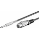 PremiumCord Jack 6.3mm-XLR M/F Črna 6 m