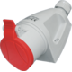 EK Fiksna vtičnica 16A 5P 400V rdeča MINI GSM 16/5 IP44 921860