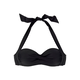 LASCANA Bikini zgornji del črna