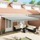 Povlačivi tende Zelena 500 × 300 cm 100% Poliester i Aluminij