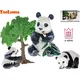 Zoolandia panda z mladiči in dodatki