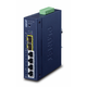 PLANET Industrial L2/L4 4-Port Upravljano L2/L4 Gigabit Ethernet (10/100/1000) Plavo