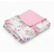 shumee Odejica Minky 75x100 (roza + belo jabolko)