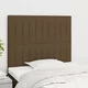 vidaXL Posteljno vzglavje 2 kosa temno rjav 80x5x78/88 cm blago