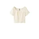 MANGO Bluza EVA kremna